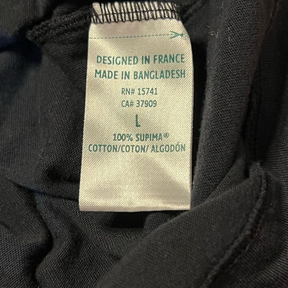 Lacoste Underwear Black‎ Short Sleeve T- Shirt - Picture 5 of 5